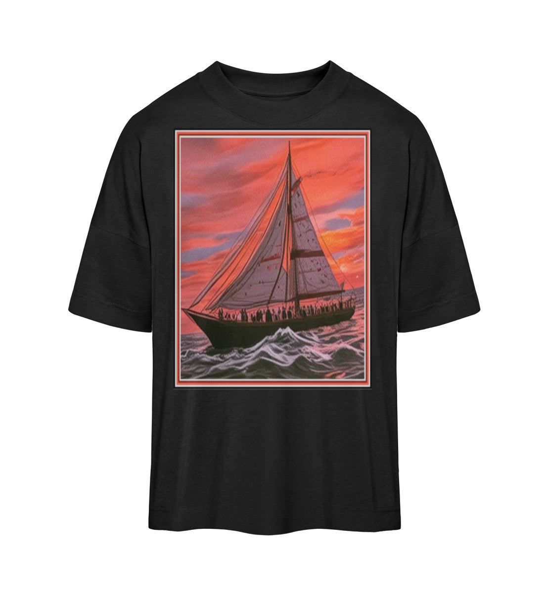 Bio Oversized T-Shirt für Damen aus 100 % Bio-Baumwolle – weich, nachhaltig und stilvoll. Lockerer Schnitt, hochwertige Verarbeitung und umweltfreundliche Produktion. Perfekt für Komfort und ein bewusstes Statement. Farbe: Black-16