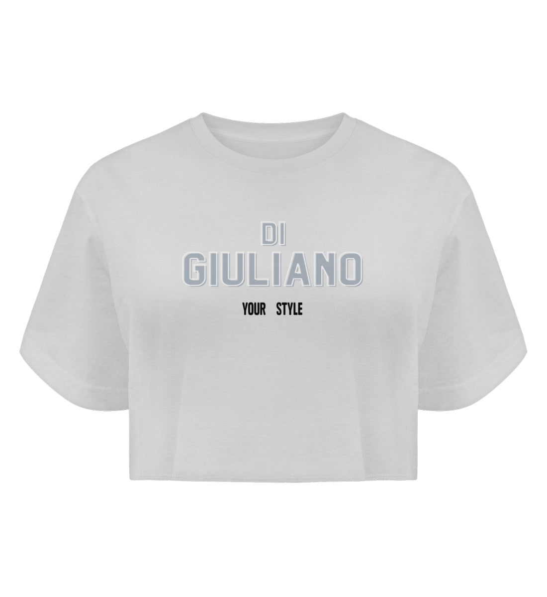 Crop Top Bio in Weiß-3 mit Aufdruck von www.digiuliano.com
