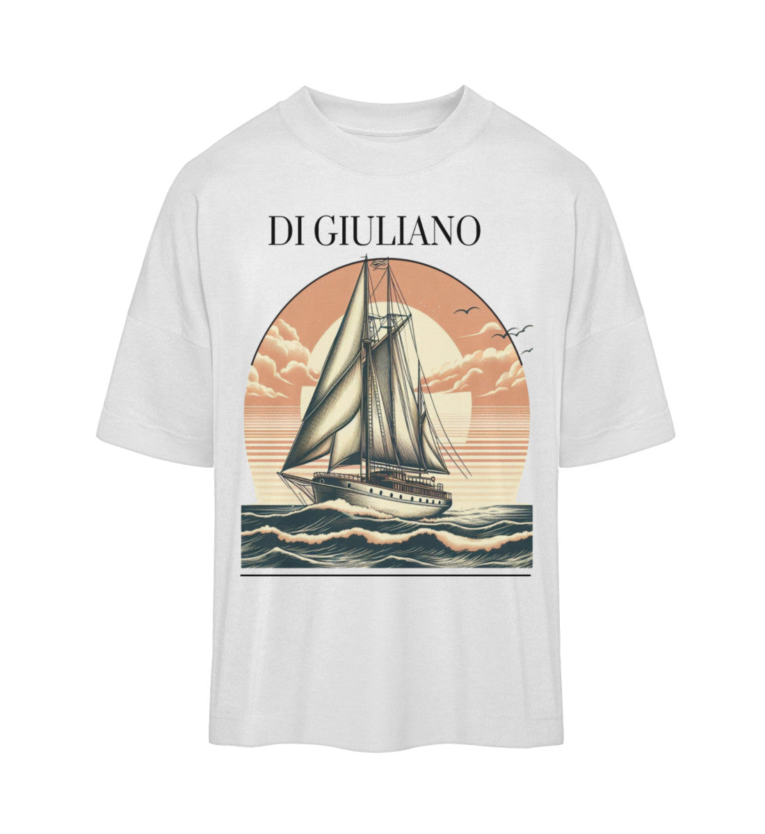Ein nachhaltiges Organic Oversized Shirt aus 100% Bio-Baumwolle, mit lockeren Schnitt und umweltfreundlichem, wasserbasierten Druck. Zertifiziert nach OEKO-Tex, FairWear und weiteren Standards. White-3