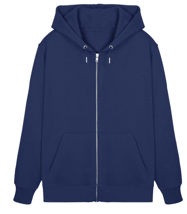 Nachhaltiger Bio-Hoodie Damen mit maritimem Design French Navy von www.digiuliano.com