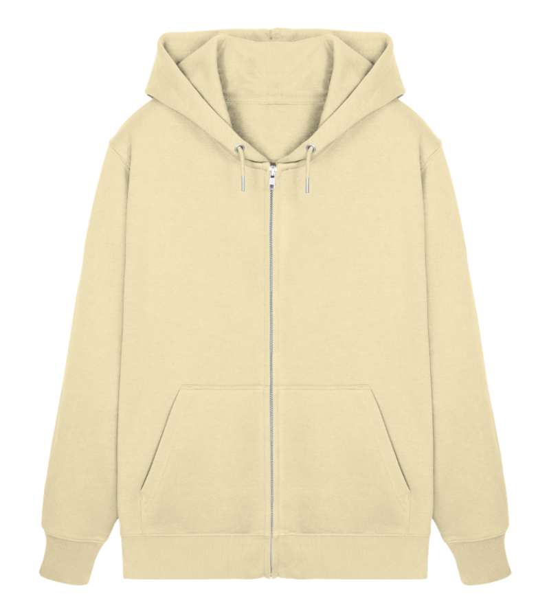 Nachhaltiger Maritim Bio-Zipper-Hoodie Damen Natural Raw-7131 von www.digiuliano.com