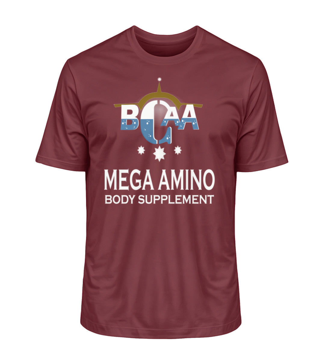 Nachhaltiges Herren T-Shirt in Burgundy-6883 von www.digiuliano.com