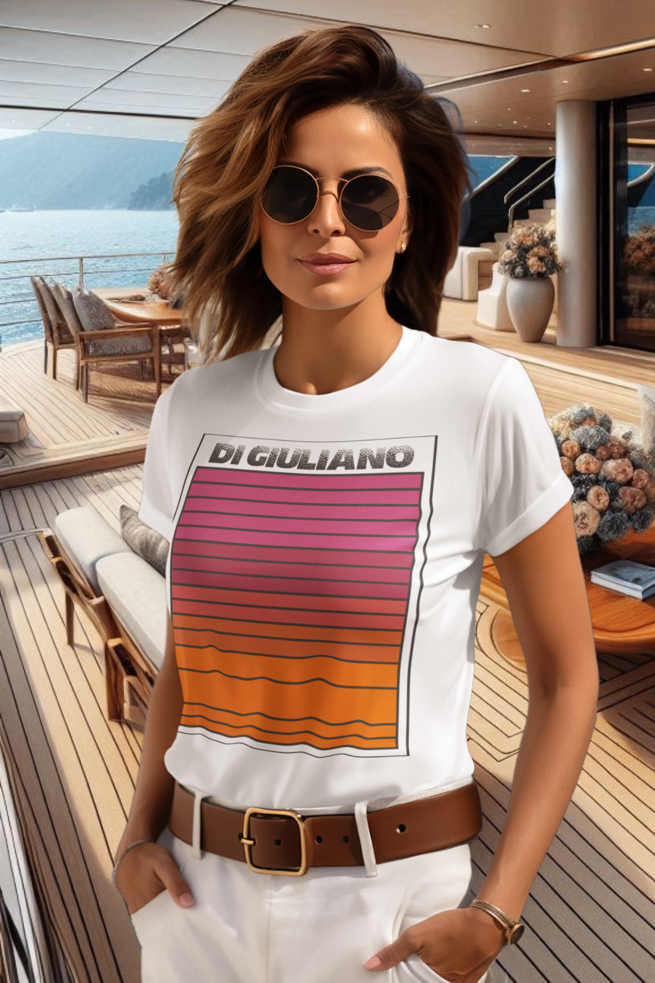 Oversized Bio T-Shirt – Retro Sunset & Maritimes Design_White-03 von www.digiuliano.com