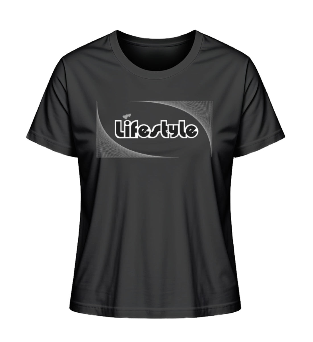Premium Bio T-Shirts Damen in Black-16 mit LIFESTYLE Aufdruck von www.digiuliano.com