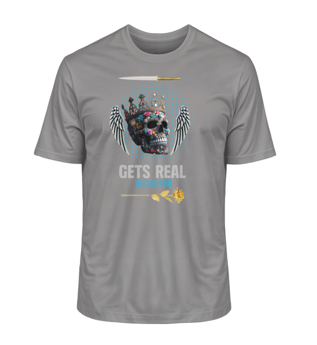 Premium Organic T-Shirt Herren in Mid Heather Grey von www.digiuliano.com