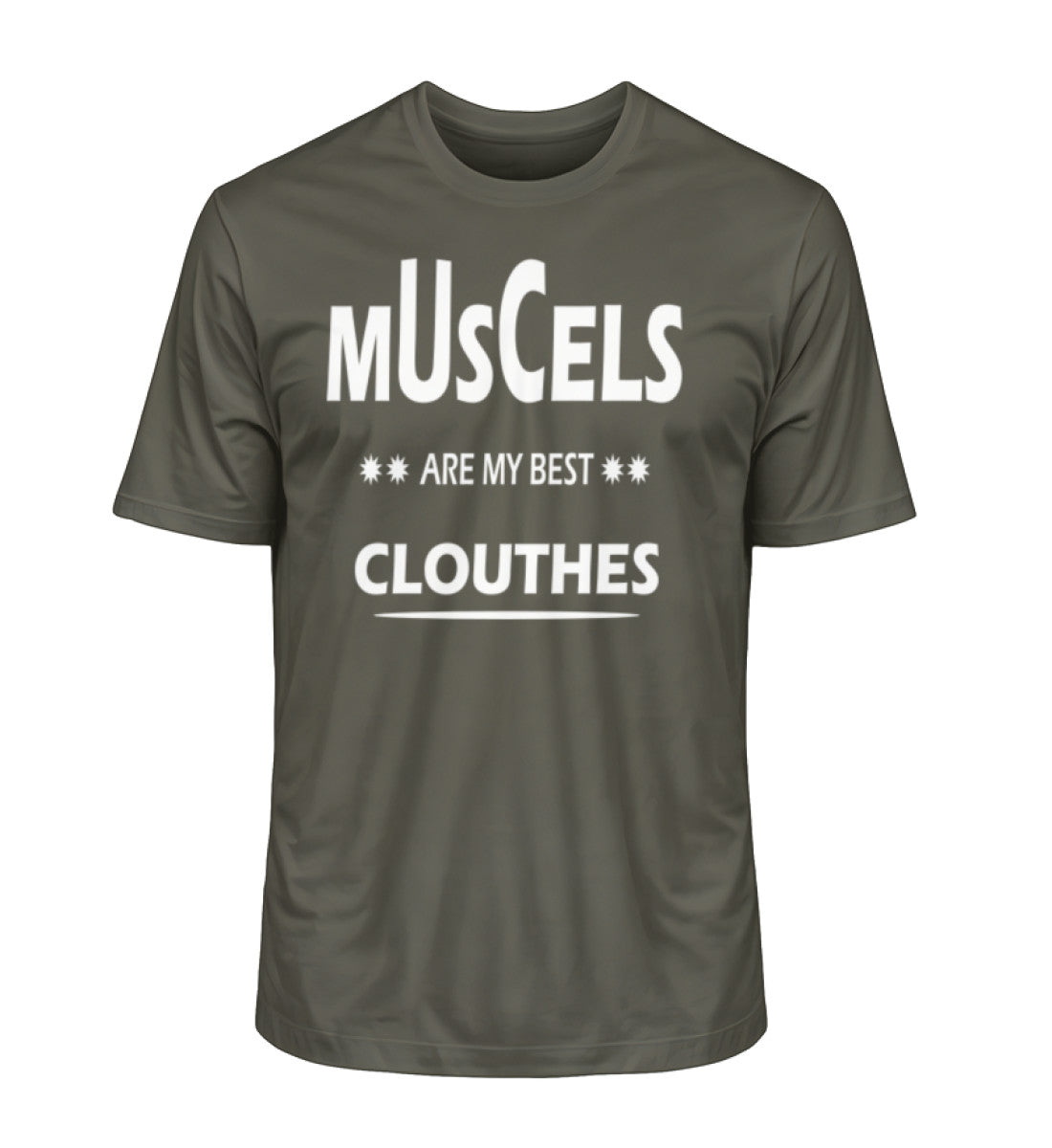 Premium Bio T-Shirts Herren in Khaki-7151 von www.digiuliano.com