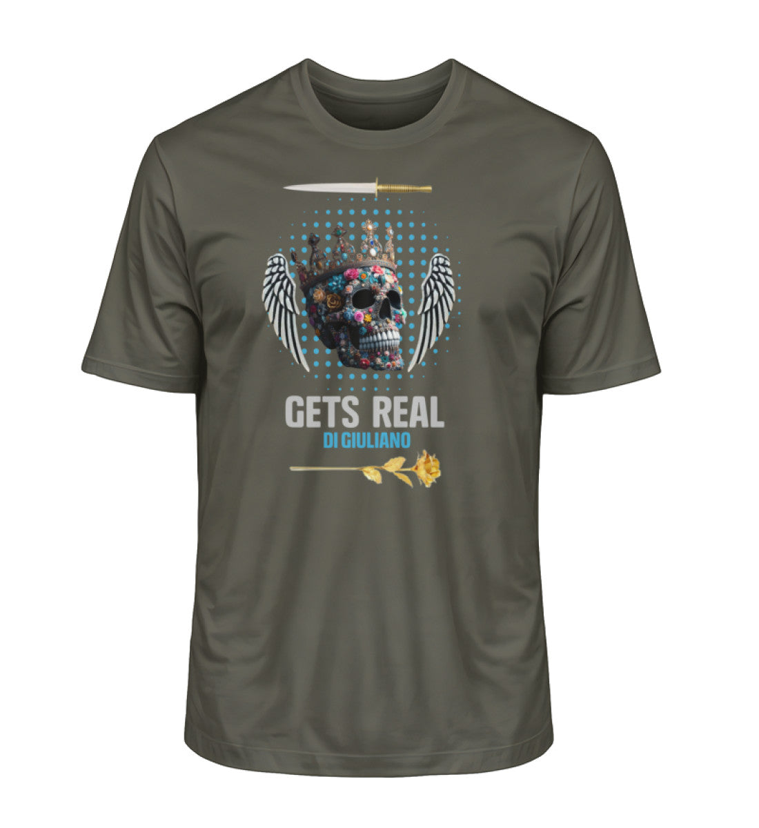 Premium Organic T-Shirt Herren in Khaki von www.digiuliano.com