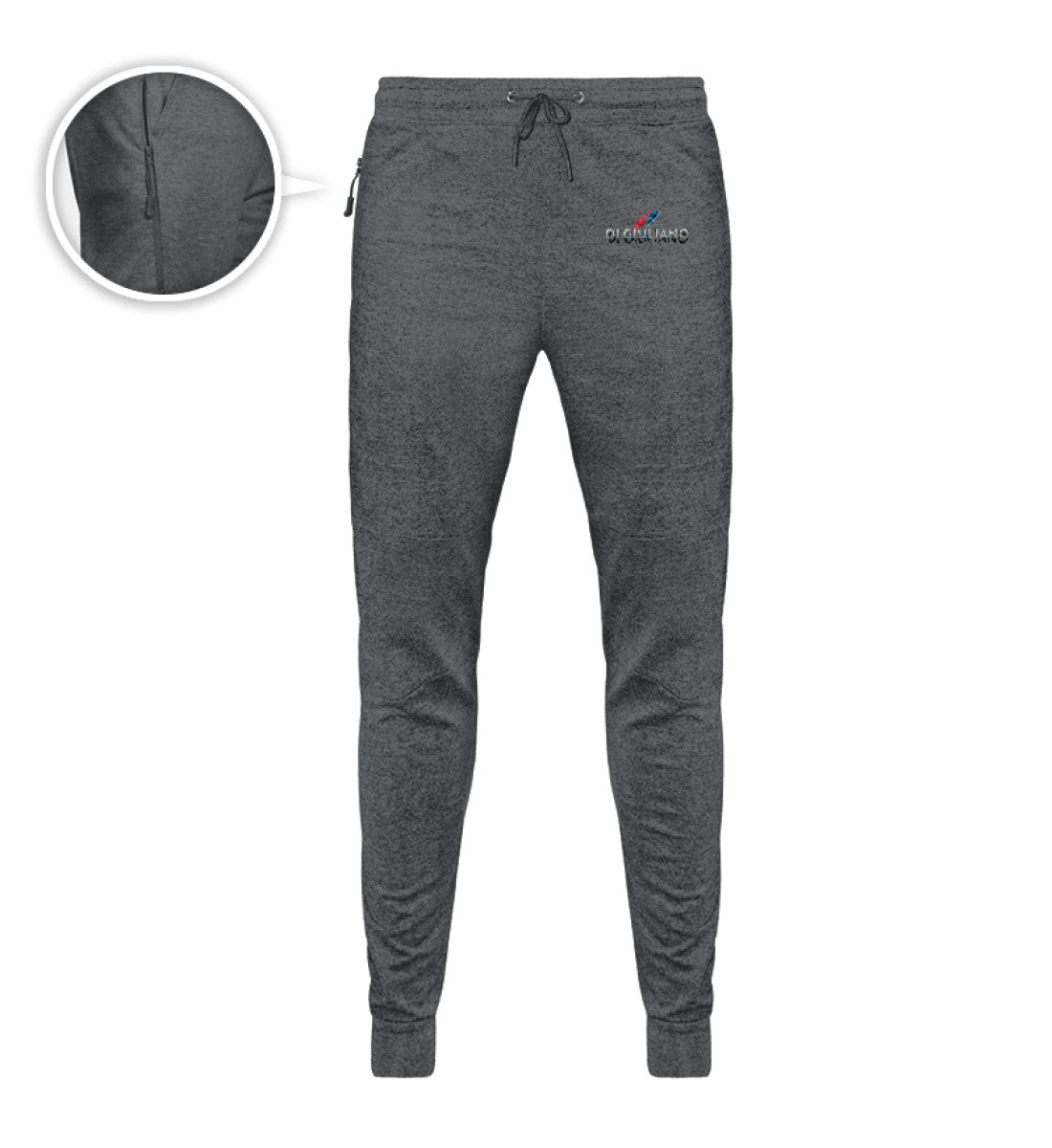 Smart Fit Jogger by di Giuliano in Dunkelgrau( Dark Heather Jogger-7009) – stylische Hose mit schmalem Schnitt und markanter Quernaht von www.digiuliano.com