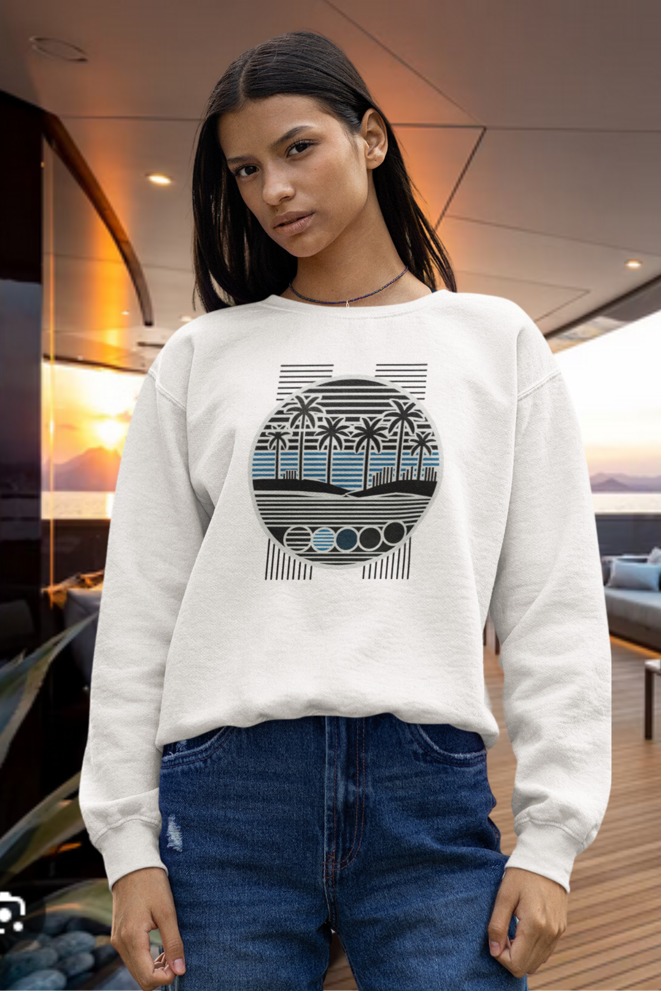 Der Maritime Organic Sweater – Stil trifft Nachhaltigkeit.