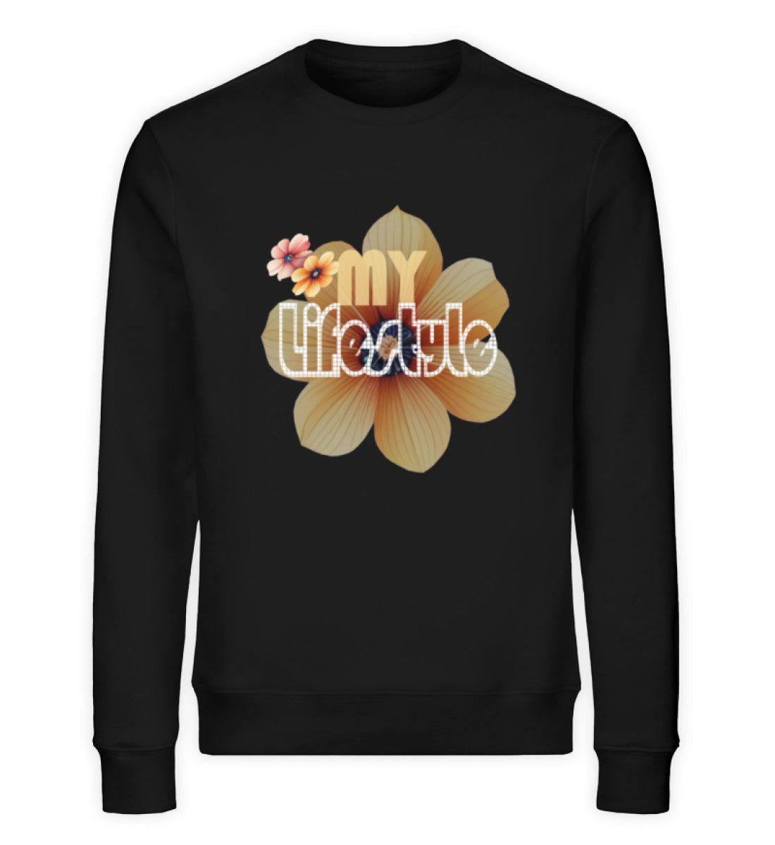 Unisex Premium Bio Sweatshirts Damen in Black-16 mit MY LIFESTYLE Aufdruck