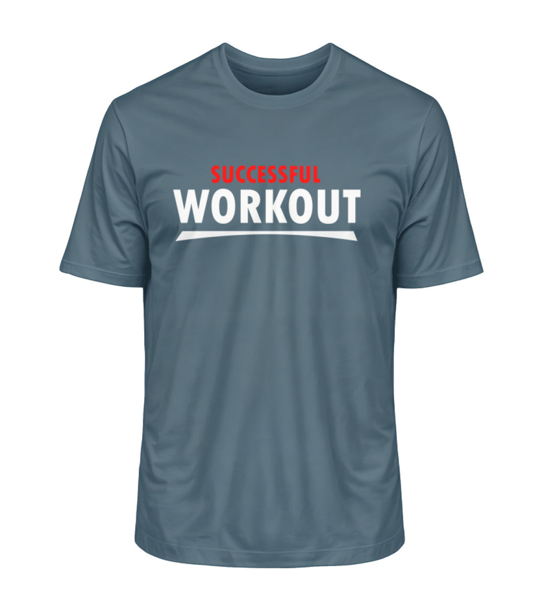 Nachhaltiges Premium Bio-T-Shirt für Herren mit SUCCESSFUL-WORKOUT Aufdruck in Stargazer-6895 von www.digiuliano.com