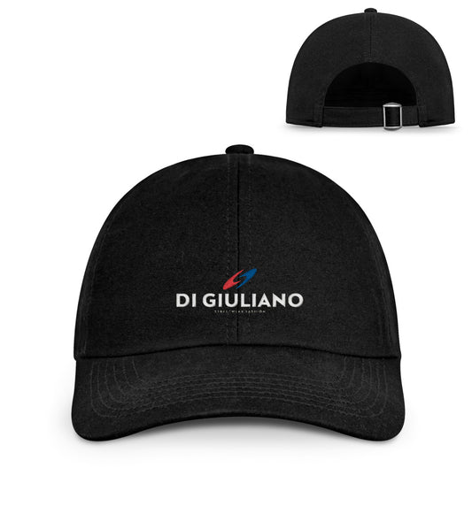 Nachhaltige Baseball Cap aus 100 % Bio-Baumwolle in Einheitsgröße, verstellbar für Damen und Herren mit Aufdruck in Schwarz (Black-16) von www.digiuliano.com