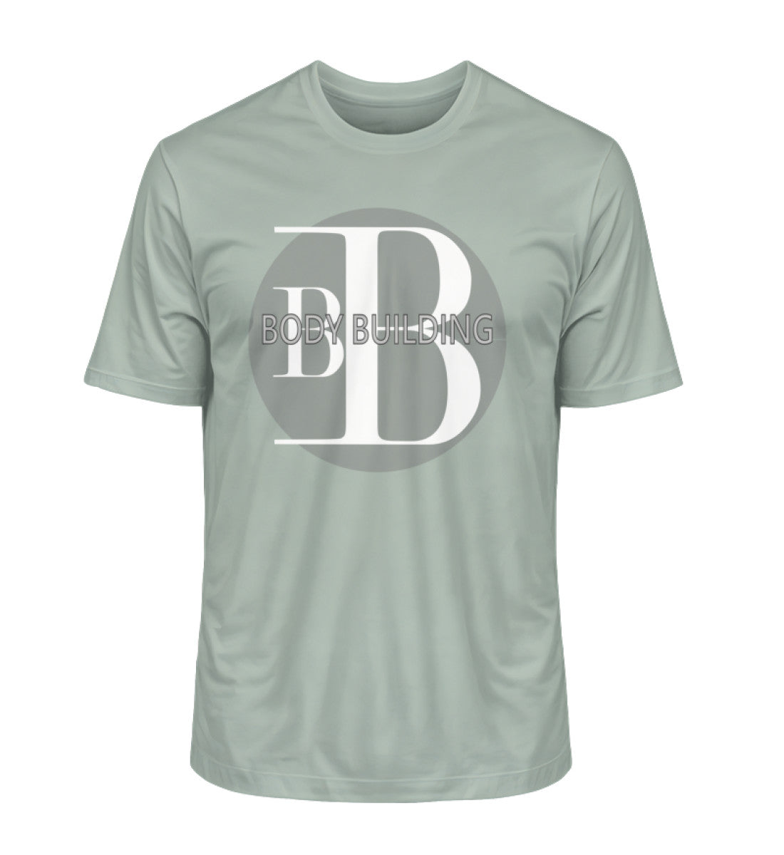 Bodybuilding Premium Organic T-Shirt für Herren aus 100% Bio-Baumwolle, nachhaltig und komfortabel in Blaugrün (Aloe-7216) von www.digiuliano.com