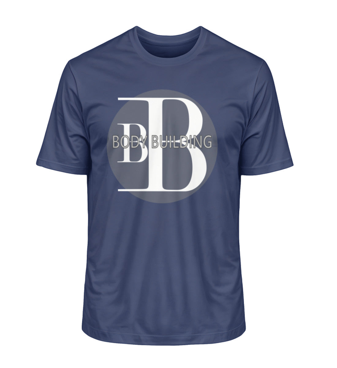 Bodybuilding Premium Organic T-Shirt für Herren aus 100% Bio-Baumwolle, nachhaltig und komfortabe in Marine (French Navy-6057) von www.digiuliano.com