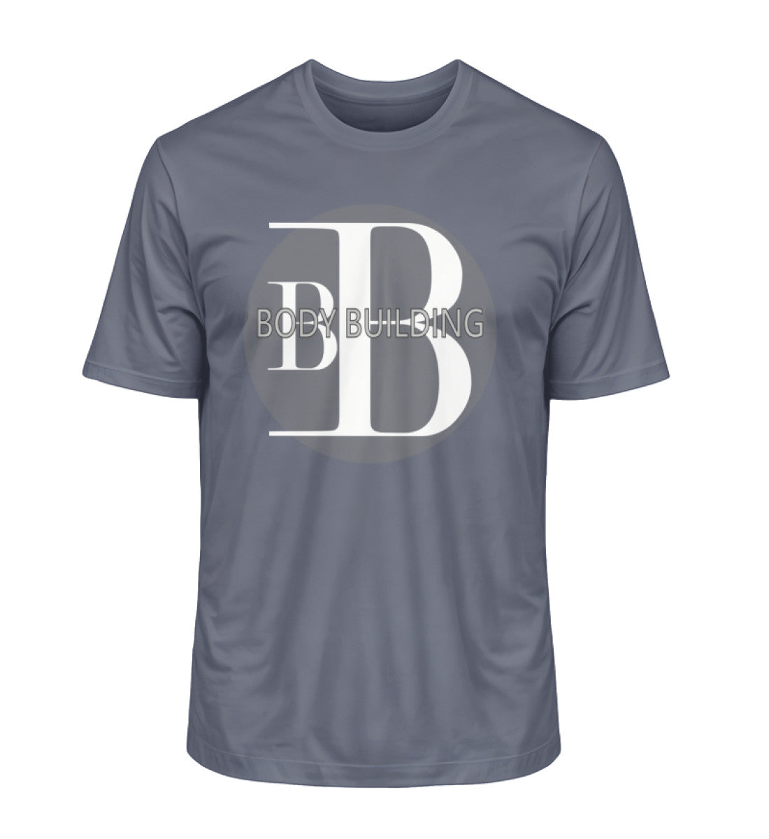 Bodybuilding Premium Organic T-Shirt für Herren aus 100% Bio-Baumwolle, nachhaltig und komfortabelin Nachtblau (Dark Heather Blue-7158) von www.digiuliano.com