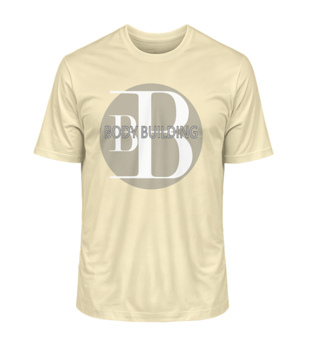 Bodybuilding Premium Organic T-Shirt für Herren aus 100% Bio-Baumwolle, nachhaltig und komfortabel in Natur (Natural Raw-7131) von www.digiuliano.com