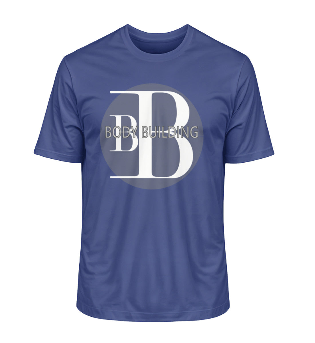 Bodybuilding Premium Organic T-Shirt für Herren aus 100% Bio-Baumwolle, nachhaltig und komfortabel in Worker Blue-7217 von www.digiuliano.com