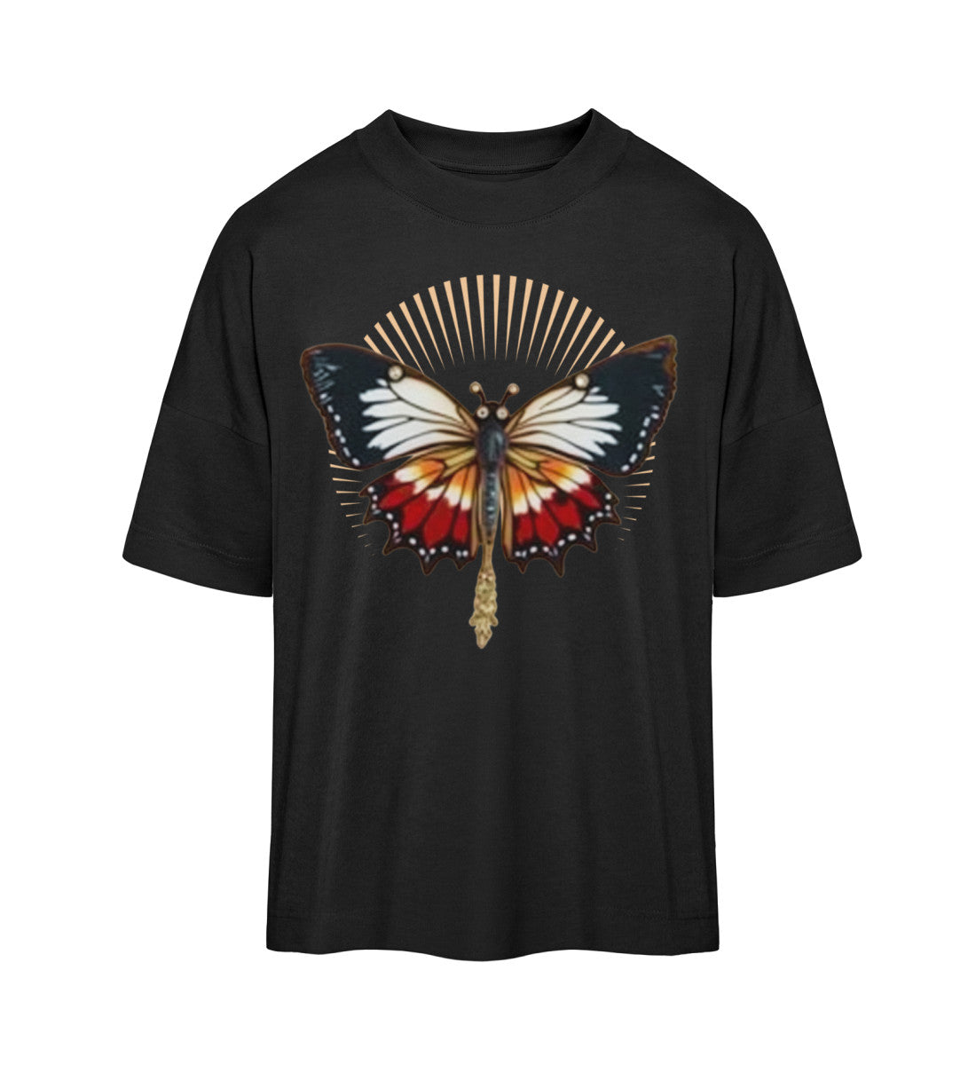 Nachhaltiges Oversized T-Shirt aus Bio-Baumwolle in Schwarz von www.digiuliano.com