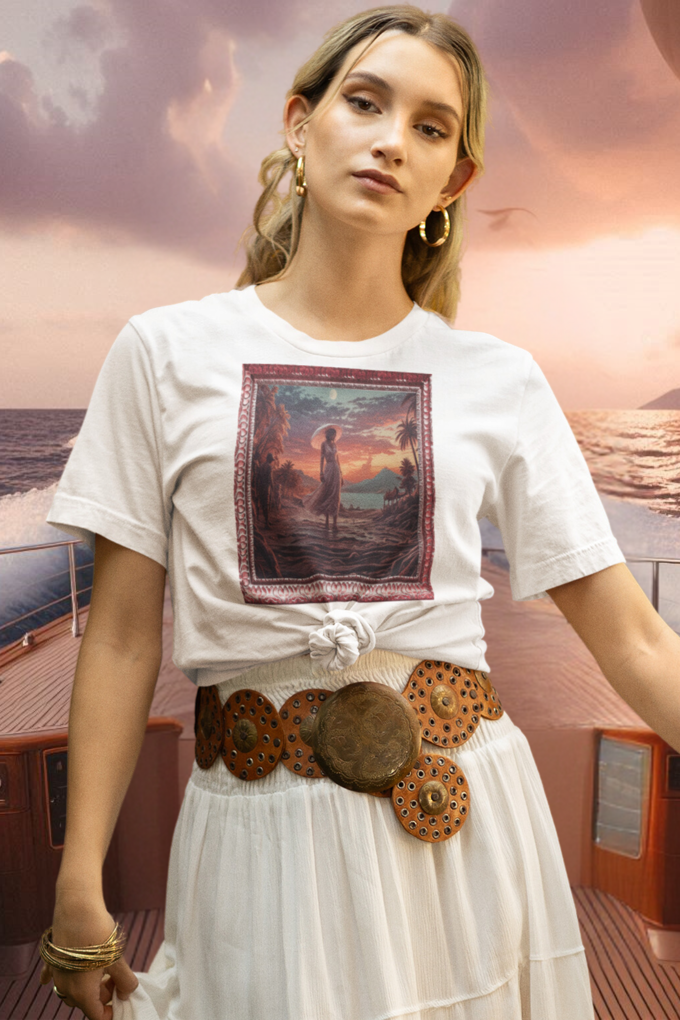Oversized T-Shirt Bio – Tropische Träume & 100% Bio-Baumwolle