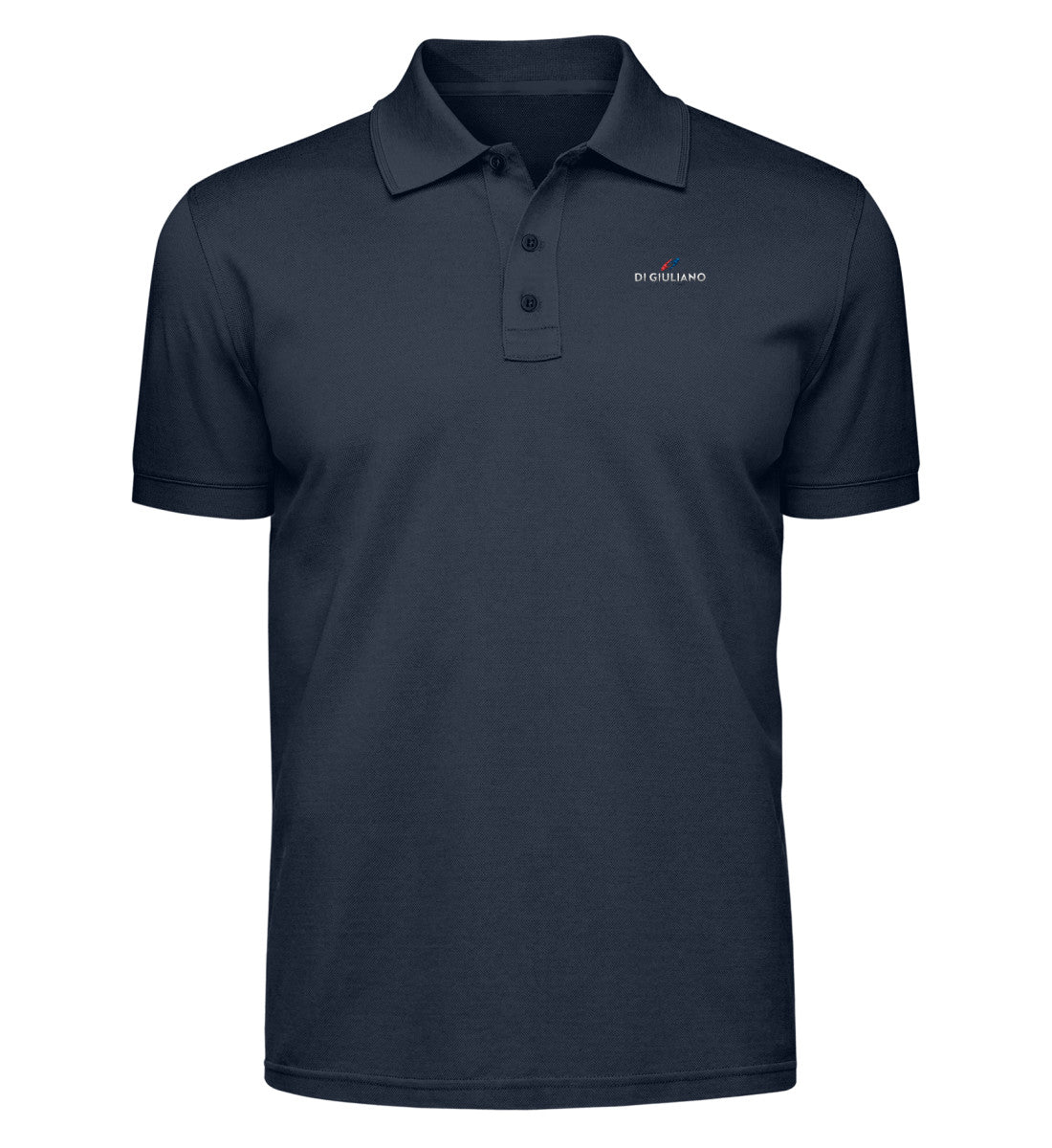 Herren Poloshirt in Dunkelblau in (Deep Navy-774) mit Di Giuliano Stickerei auf der Brust von www.digiuliano.com