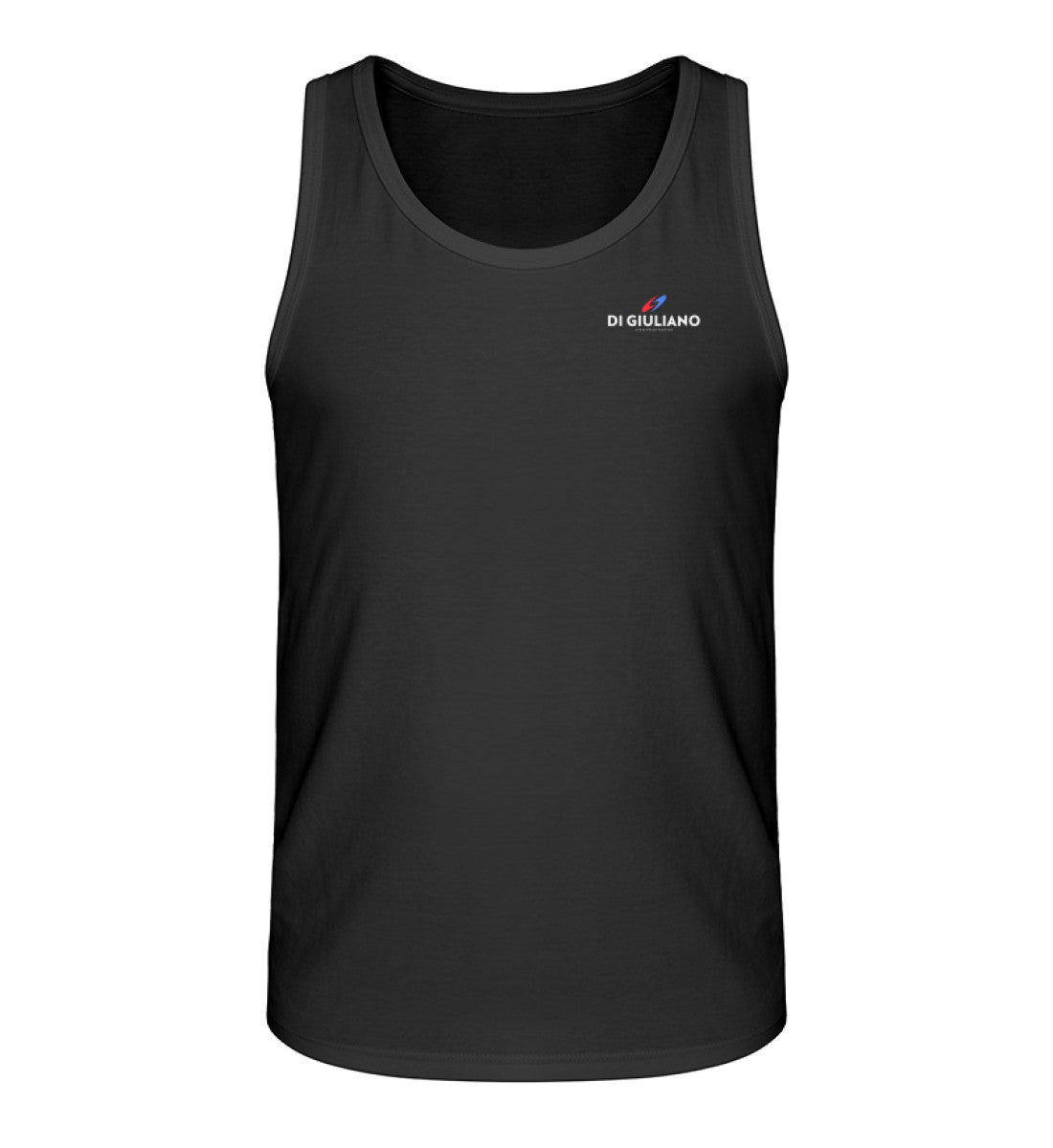 Herren Bio-Tanktop in Schwarz (Black-16) nachhaltige Baumwolle, gerader Schnitt von www.digiuliano.com