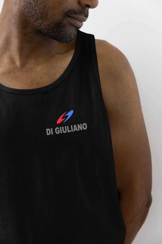 Herren Bio-Tanktop in Schwarz (Black-16) nachhaltige Baumwolle, gerader Schnitt von www.digiuliano.com