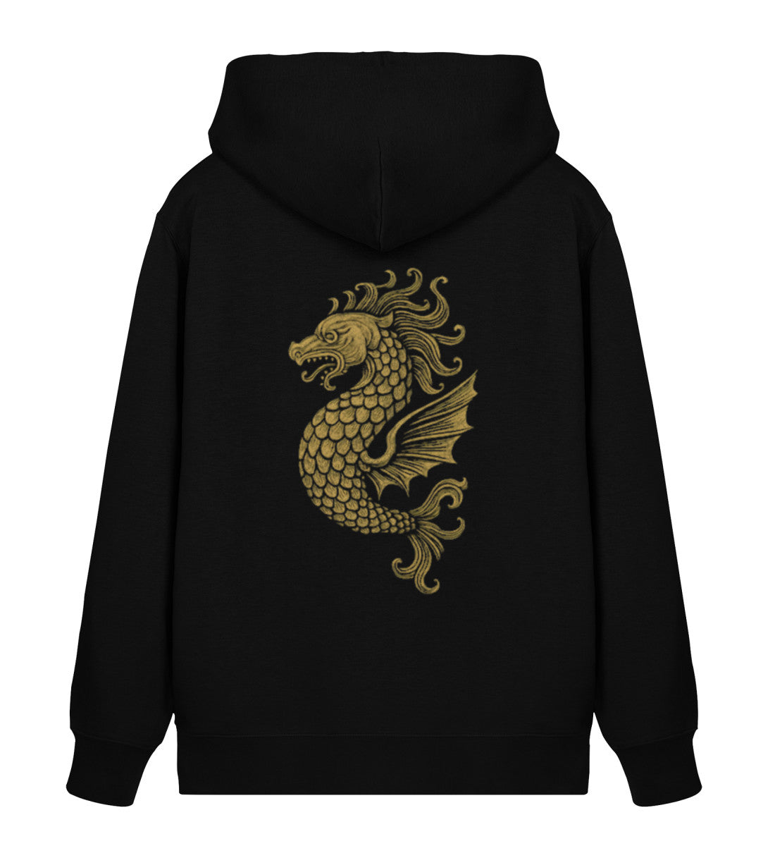 Unisex Zipper Hoodie im maritimen Stil – aus Bio-Baumwolle und recyceltem Polyester, nachhaltig produziert in Schwarz (Black-16) mit von www.digiuliano.com