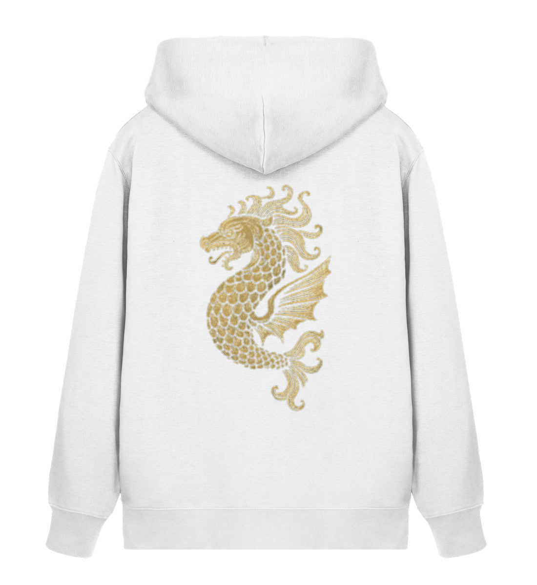 Unisex Zipper Hoodie im maritimen Stil – aus Bio-Baumwolle und recyceltem Polyester, nachhaltig produziert in Weiß (White-3) mit Aufdruck von www.digiuliano.com