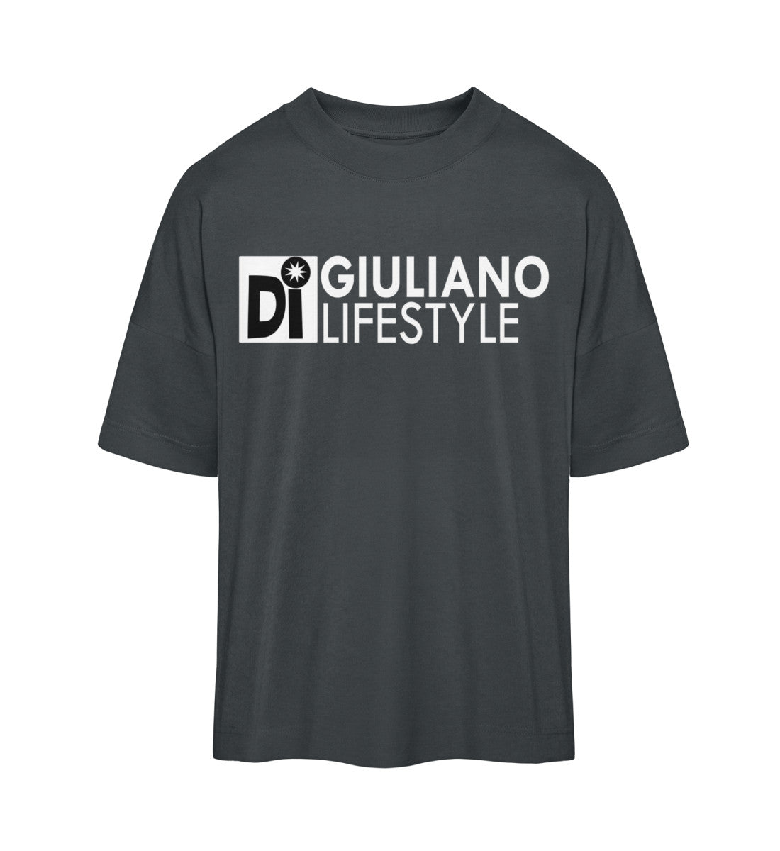 Nachhaltige Oversized T-Shirt Herren Organic Komfort  in Dunkelgrau (India Ink Grey) von www.digiuliano.com