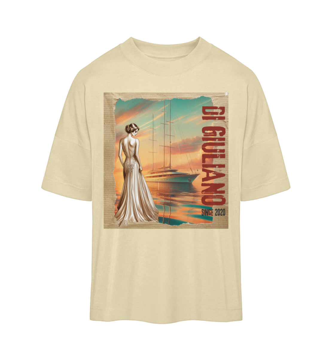 Oversize T-Shirt aus Bio-Baumwolle für Damen – Lässiges und nachhaltiges Shirt mit bequemem Schnitt-Natural Raw-7131