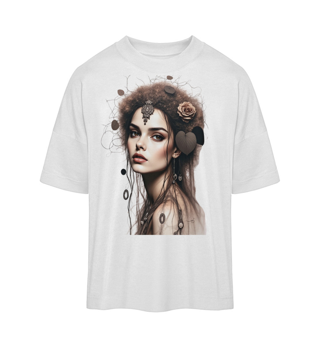 Nachhaltiges Organic Oversized Shirt aus Bio-Baumwolle in Weiß (White-3) von www.digiuliano.com