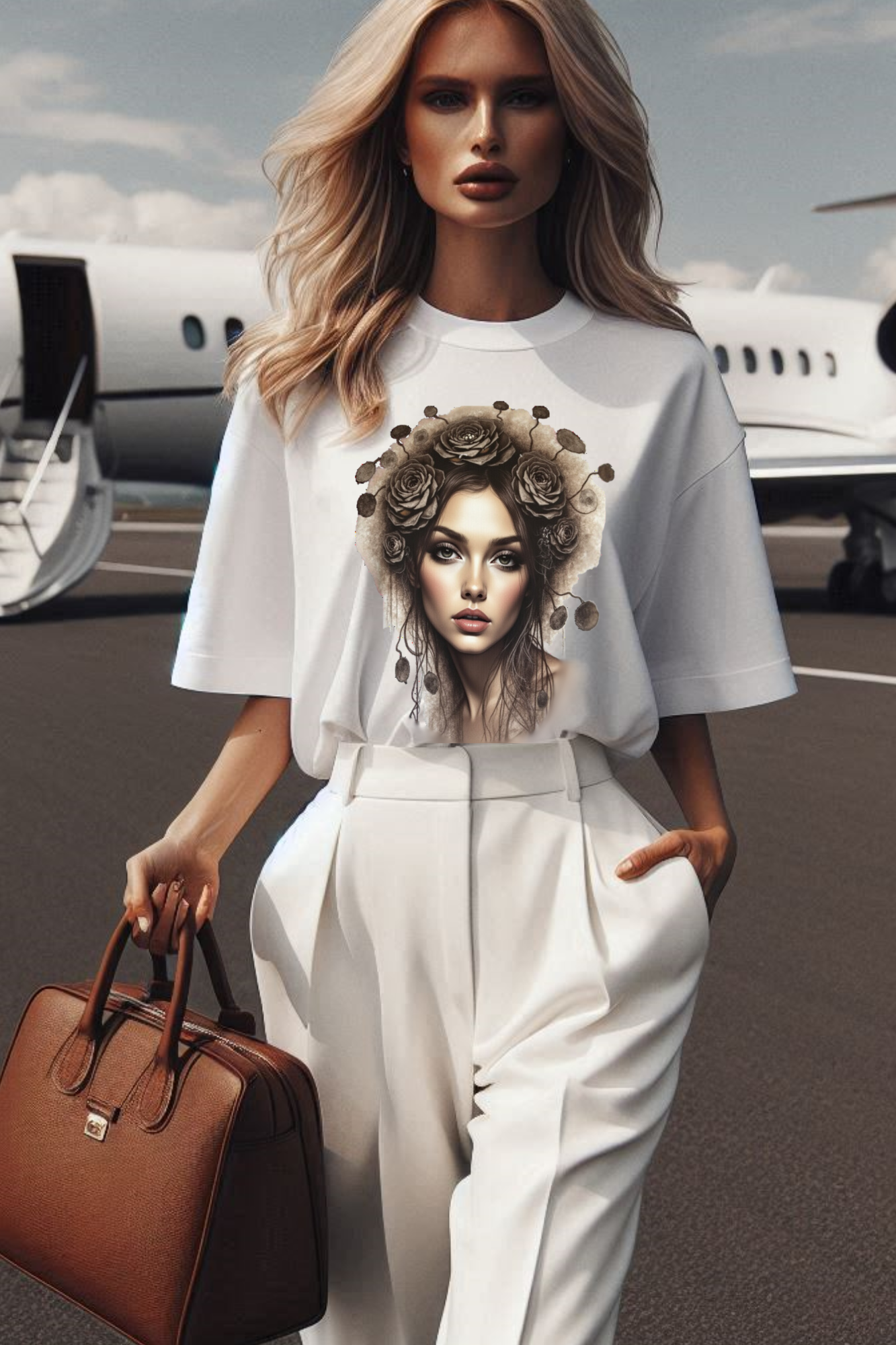 Premium Oversize T-Shirt Damen – Nachhaltigkeit und Komfort-White-03 von www.digiuliano.com