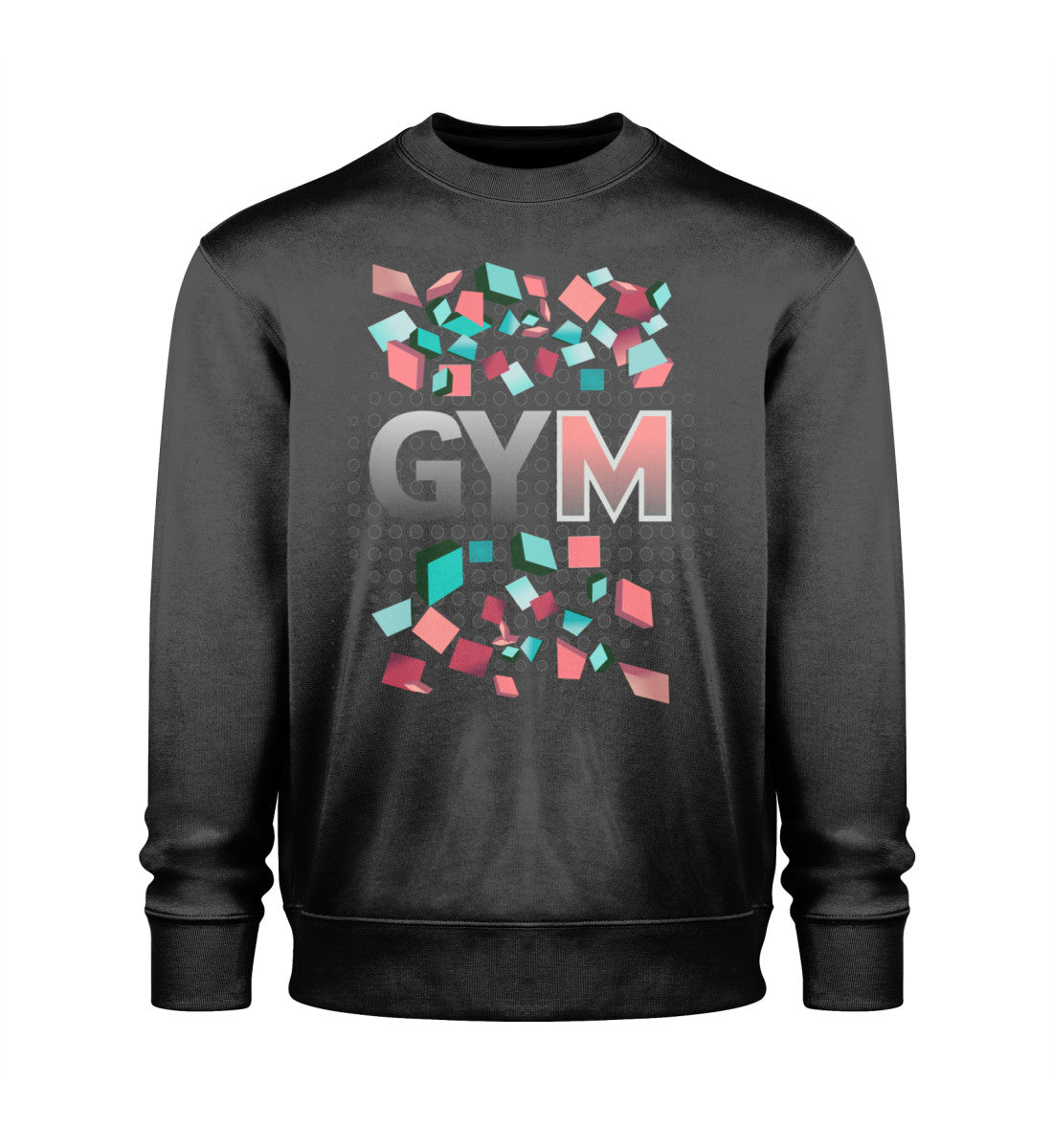 Sweatshirts Damen - Unisex Bio GYM Kollektion in Black-16 mit GYM Aufdruck von www.digiuliano.com