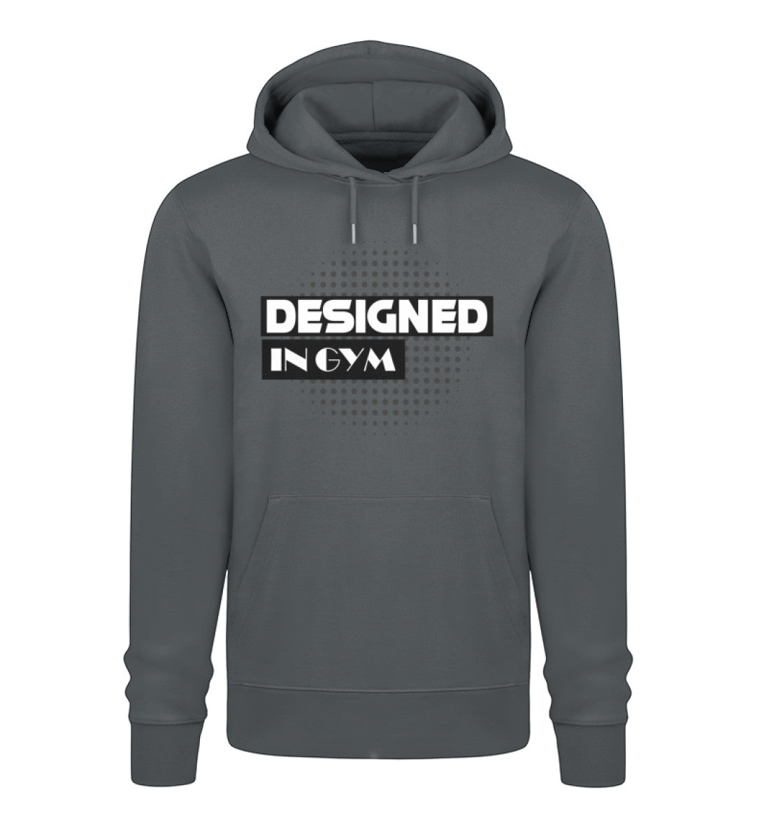 "Unisex Premium Organic Hoodies Herren in  India Ink Grey-7147 von www.digiuliano.com