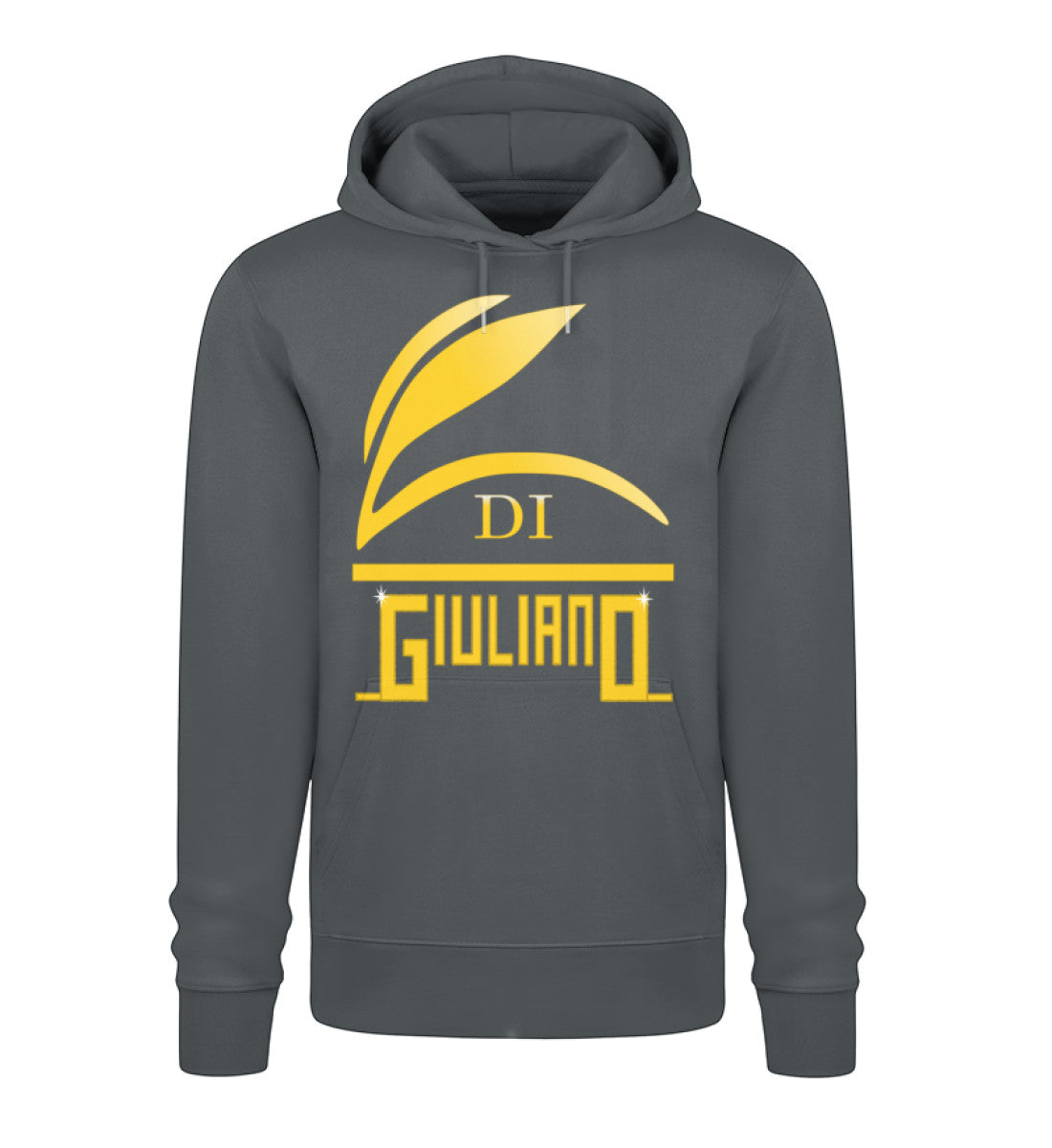 Unisex Premium Organic Hoodies Herren in India Ink Grey-7147 mit DI GIULIANO Aufdruck von www.digiuliano.com