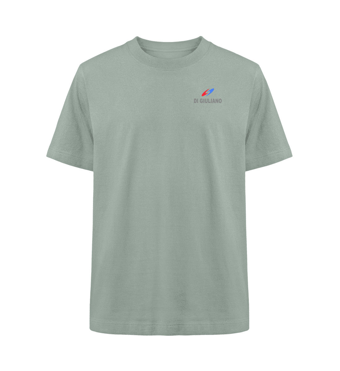 Aloe maritimes Organic Heavy Oversized Vorderteil T-Shirt mit Motiv Logo „DI GIULIANO“  (Aloe-7216) www.digiuliano.com