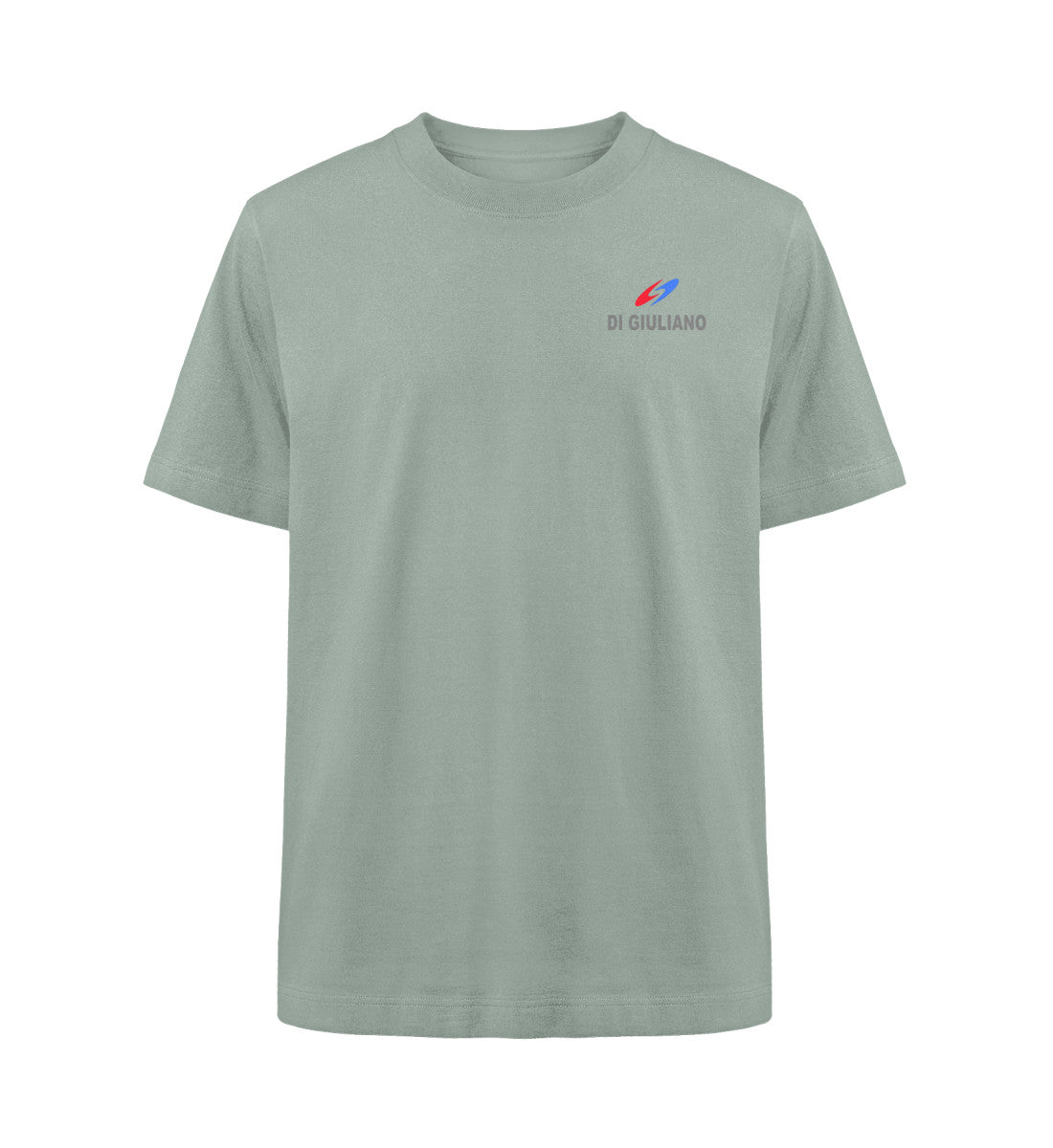 Aloe maritimes Organic Heavy Oversized T-Shirt Vorderansicht aus 100 % Bio-Baumwolle mit lockerem Schnitt und dezentem Marken-Logo auf der Brust. (Aloe-721) www.digiuliano.com