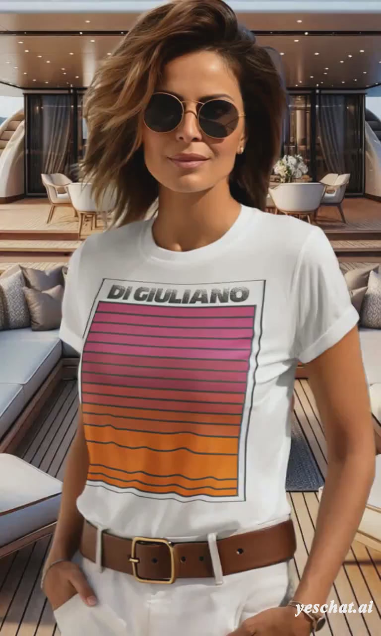 Oversized Bio T-Shirt – Retro Sunset & Maritimes Design von www.digiuliano.com